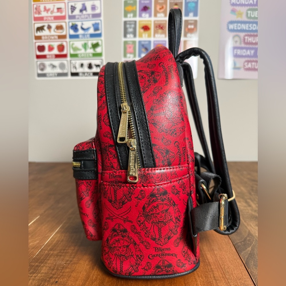 Disney park’s Pirates of the Caribbean Loungefly mini backpack - Picture 2 of 12